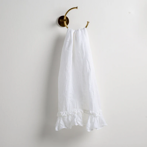 Linen Whisper Guest Towel - White - COMING SOON!