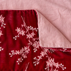 Lynette Baby Blanket in Poppy from Bella Notte Linens