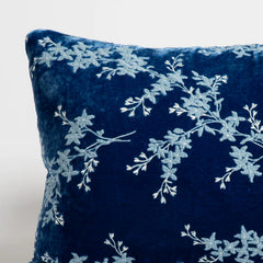 Lynette Accent Pillow from Bella Notte Linens in the color Tahoe Blue.
