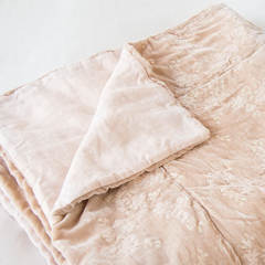 Lynette Throw Blanket in Pearl from Bella Notte Linens
