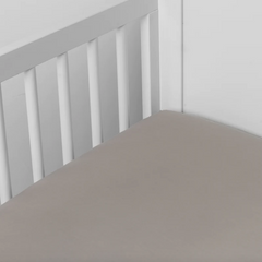 Madera Luxe Crib Sheet in Fog by Bella Notte