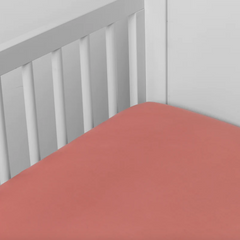 Madera Luxe Crib Sheet in Poppy by Bella Notte