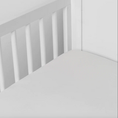 Madera Luxe Crib Sheet in Winter White by Bella Notte