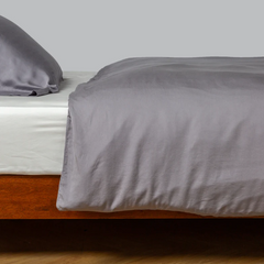 Madera Luxe Duvet Cover in French Lavender from Bella Notte Linens