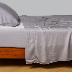 Madera Luxe Fitted Sheet in French Lavender from Bella Notte Linens