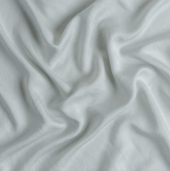 Madera Luxe Flat Sheet with Donella Lace from Bella Notte Linens in the color Cloud.