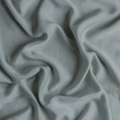 Madera Luxe Flat Sheet with Donella Lace from Bella Notte Linens in the color Eucalyptus.