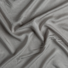 Madera Luxe Flat Sheet with Donella Lace from Bella Notte Linens in the color Fog.