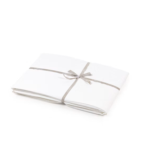 King Madison Flat Sheet in White from Libeco