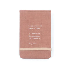Mary Oliver Fabric Notebook from Sugarboo and Company