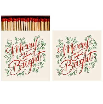 in Stock Merry and Bright Matches - Box of 60 | Hester and Cook