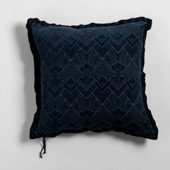 Trettino 18x18 Throw Pillow from Bella Notte Linens in the color Midnight.