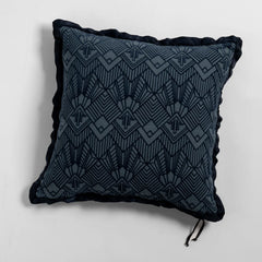 Trettino 24x24 Throw Pillow from Bella Notte Linens in the color Midnight.
