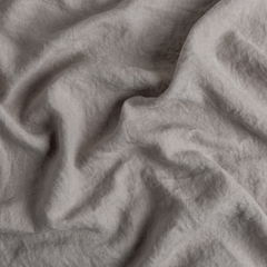 Austin 18x18 throw pillow by Bella Notte Linens in the color Fog.