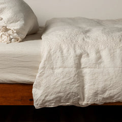 Ines Duvet from Bella Notte Linens in the color Natural.