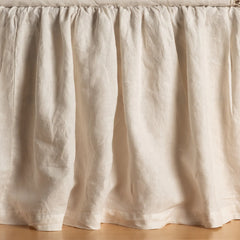 Linen Bed Skirt from Bella Notte Linens in the color Natural.