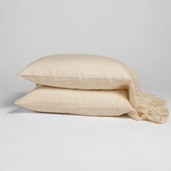 Linen Whisper Pillowcases from Bella Notte Linens in the color Natural.
