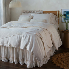 Linen Whisper Shams from Bella Notte Linens in the color Natural.