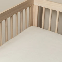 Madera Luxe Crib Sheet from Bella Notte Linens in the color Natural.