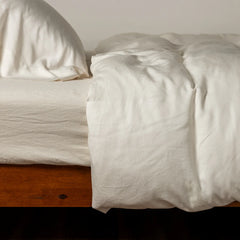 Madera Luxe Duvet from Bella Notte Linens in the color Natural.