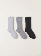 CozyChic Pair Sock Set in Carbon from Barefoot Dreams