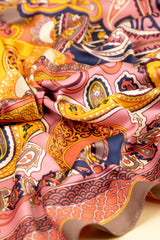 Satin Square Scarf in Paisley from Powder