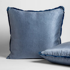 Paloma Shams from Bella Notte Linens in the color Tahoe Blue.