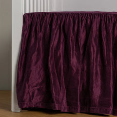 Fig Crib Skirt in Paloma from Bella Notte Linens
