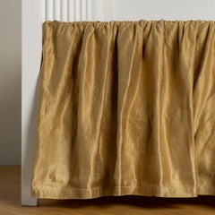 Honeycomb Crib Skirt in Paloma from Bella Notte Linens