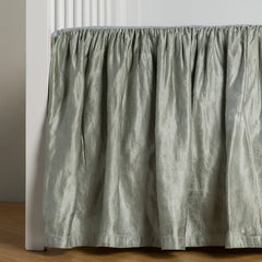 Mineral Crib Skirt in Paloma from Bella Notte Linens