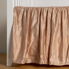 Rouge Crib Skirt in Paloma from Bella Notte Linens