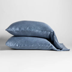 Paloma Pillowcase from Bella Notte Linens in the color Tahoe Blue.