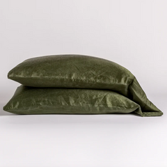 Paloma Pillowcase from Bella Notte Linens in the color Juniper.