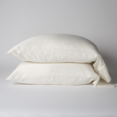 Seraphina Pillowcases from Bella Notte Linens in the color Winter White.
