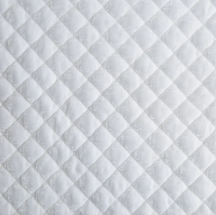 Silk Velvet Quilted Baby Blanket in White from Bella Notte Linens