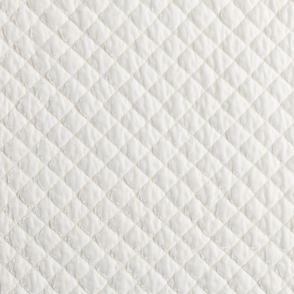 Silk Velvet Quilted Coverlet from Bella Notte Linens in their new color, Crema.