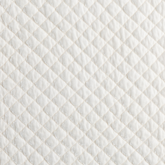 Silk Velvet Quilted Sham from Bella Notte Linens in their new color, Crema.