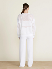 Sunbleached Open Stitch Pullover in Pearl from Barefoot Dreams