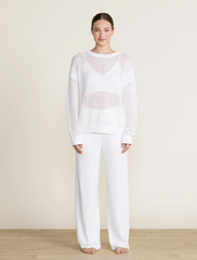 Sunbleached Open Stitch Pullover in Pearl from Barefoot Dreams