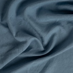Linen Fitted Sheet from Bella Notte Linens in the color Tahoe Blue.