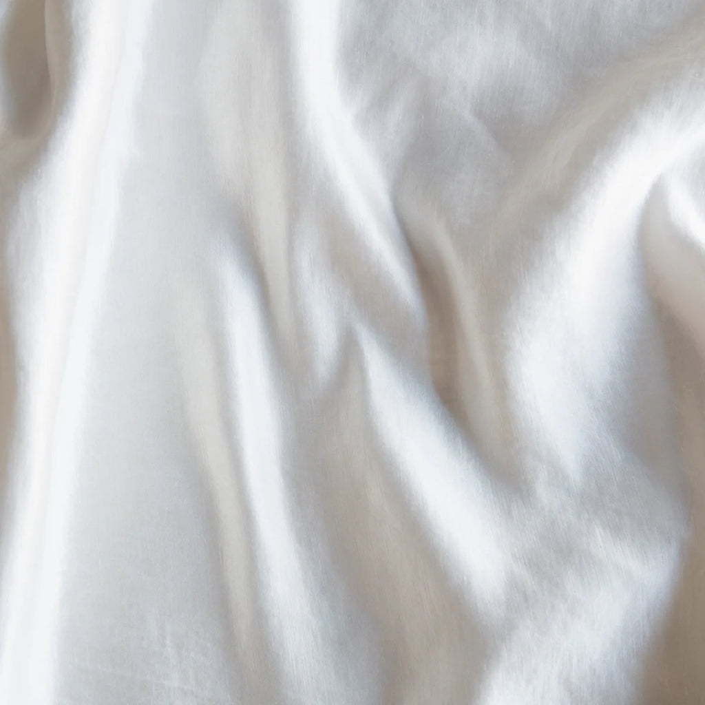 Taline Body Pillow from Bella Notte Linens in the color Winter White.