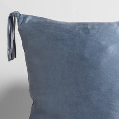 Taline Accent Pillow from Bella Notte Linens in the color Tahoe Blue.