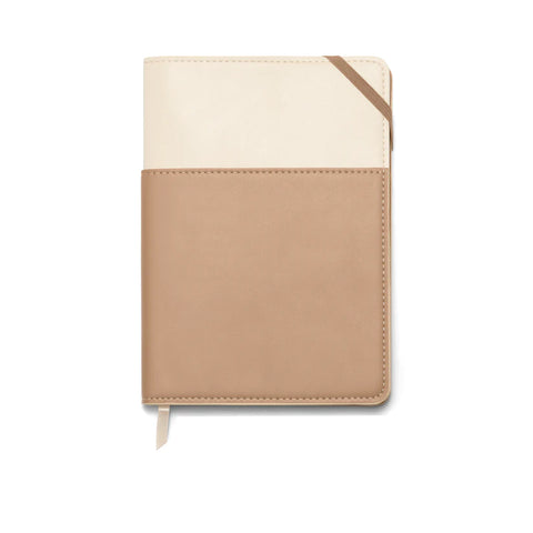 Vegan Leather Pocket Journal - Taupe