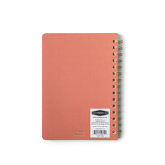 Textured Paper Twin Wire Notebook in Terracotta from Designworks Ink