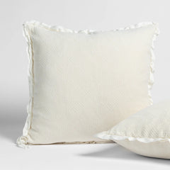 Trettino Sham from Bella Notte Linens in their new color, Natural.