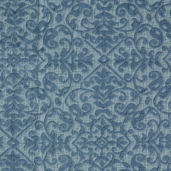 Vienna Shams from Bella Notte Linens in the color Tahoe Blue.