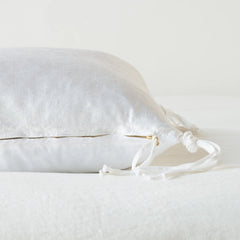 Taline Body Pillow from Bella Notte Linens in White