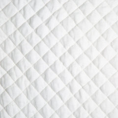 Silk Velvet Quilted Body Pillow from Bella Notte Linens in Winter White. 