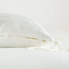 Taline Body Pillow from Bella Notte Linens in Winter White