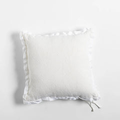 Trettino 24x24 Throw Pillow from Bella Notte Linens in the color Winter White.